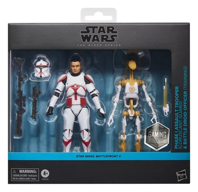 Star Wars: Battlefront II Black Series Actionfiguren 2er-Pack Phase I Assault Trooper & Battle Droid Officer 15 cm