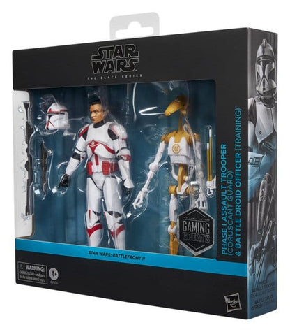 Star Wars: Battlefront II Black Series Actionfiguren 2er-Pack Phase I Assault Trooper & Battle Droid Officer 15 cm