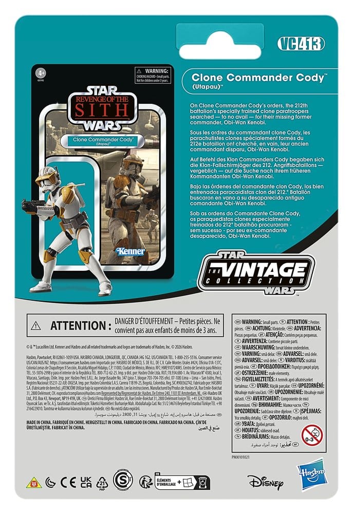 Star Wars Episode III Vintage Collection Actionfiguren 2er-Pack Anakin Skywalker & Clone Commander Cody (Utapau) 10 cm