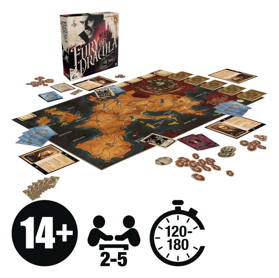 Fury of Dracula Brettspiel 5. Edition *Deutsche Version*