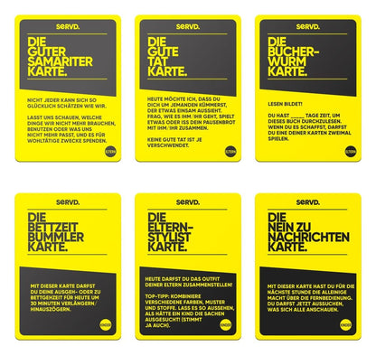 SERVD Kartenspiel Kinder vs. Eltern *Deutsche Version*