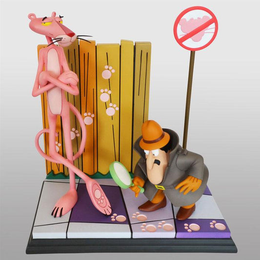 Der rosarote Panther Statue Pink Panther & The Inspector 41 cm