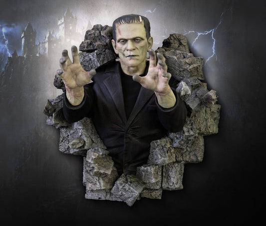 Frankenstein Wand-Skulptur 1/1 Boris Karloff als Frankensteins Monster 94 x 94 cm
