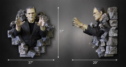 Frankenstein Wand-Skulptur 1/1 Boris Karloff als Frankensteins Monster 94 x 94 cm