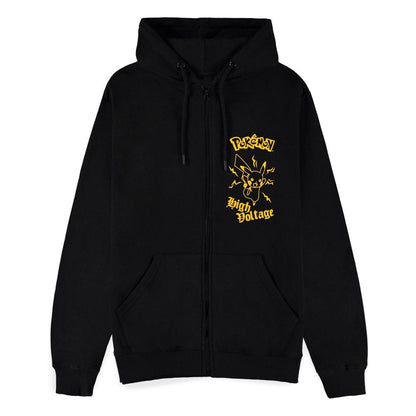 Pokémon Kapuzenpullover mit Reißverschluß Pikachu Voltage   Größe XL