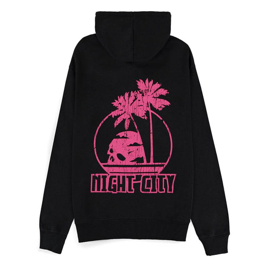 Cyberpunk 2077 Kapuzenpullover mit Reißverschluß Night City Größe XL