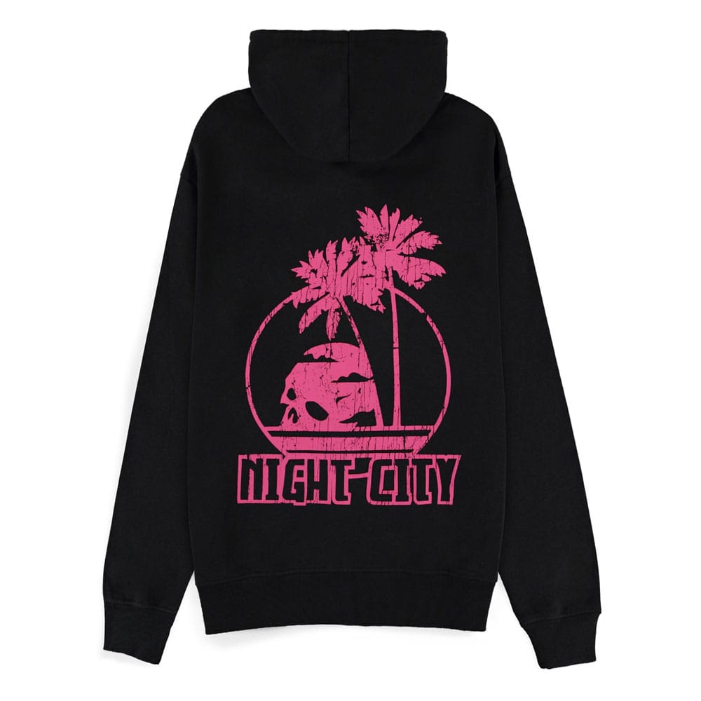 Cyberpunk 2077 Kapuzenpullover mit Reißverschluß Night City Größe S