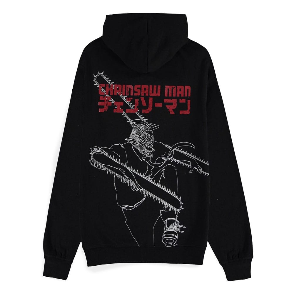 Chainsaw Man Kapuzenpullover mit Reißverschluß Chainsaw Devil  Größe S