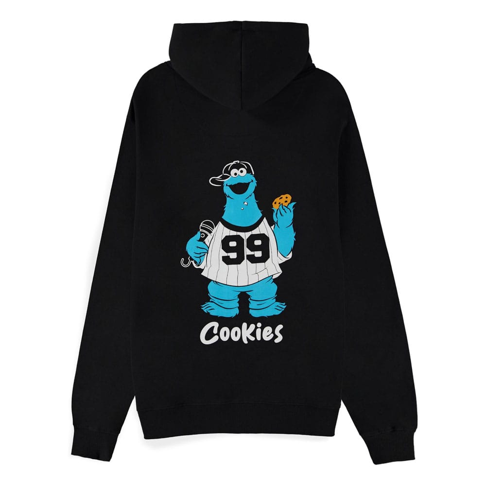 Sesamstraße Kapuzenpullover mit Reißverschluß Krümelmonster 99 Cookies Größe M