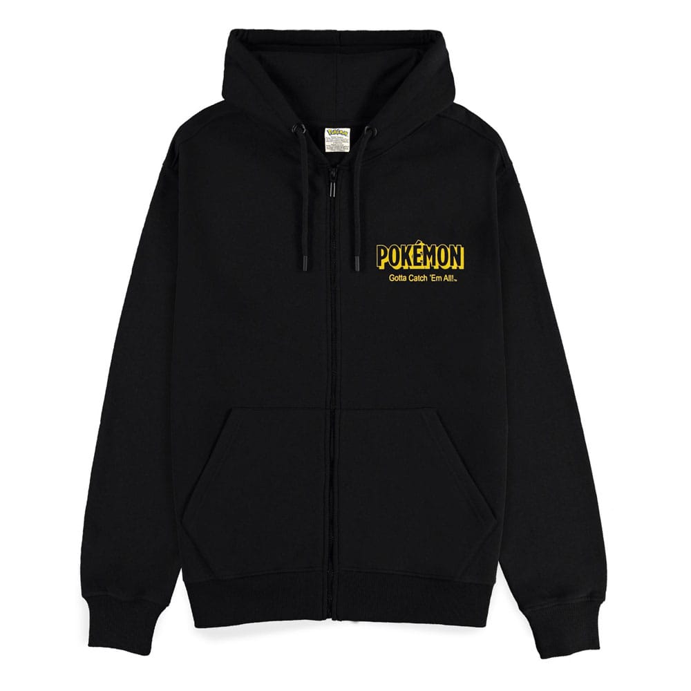 Pokémon Kapuzenpullover mit Reißverschluß Pikachu Größe L