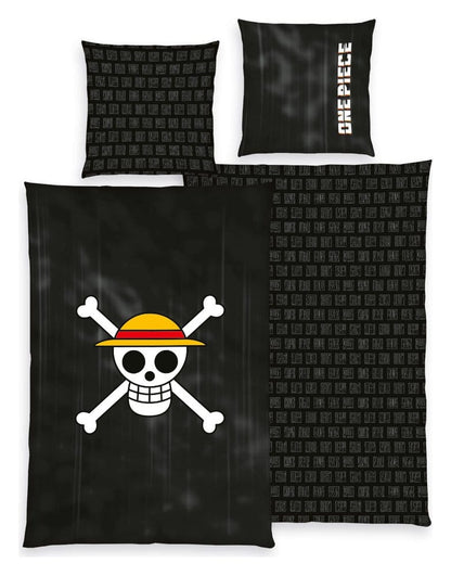 One Piece Bettwäsche Jolly Roger 135 x 200 cm