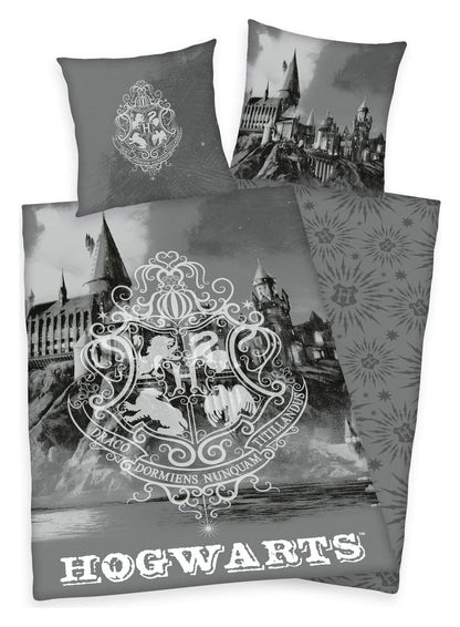 Harry Potter Bettwäsche Hogwarts Gray 135 x 200 cm