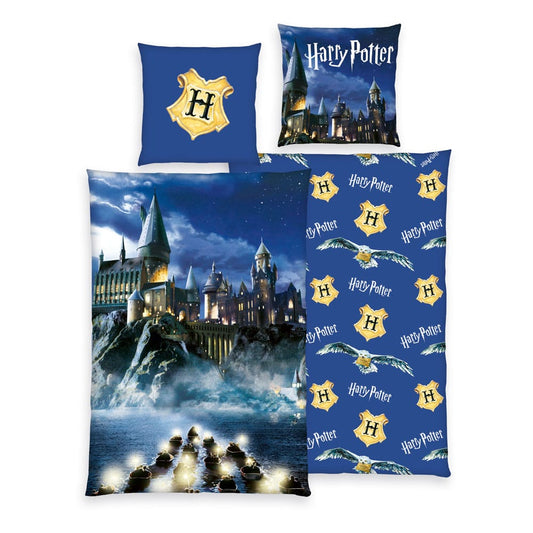 Harry Potter Bettwäsche Blau 135 x 200 cm / 80 x 80 cm