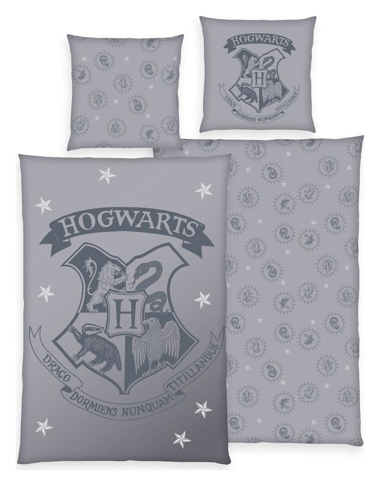 Harry Potter Bettwäsche Mystical Gray 135 x 200 cm