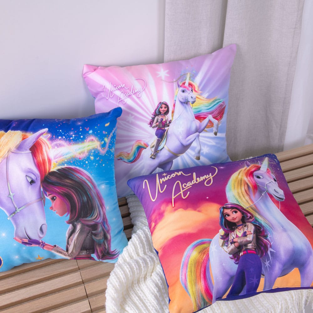 Unicorn Academy Dekokissen Magic 40 x 40 cm Sortiment (15)