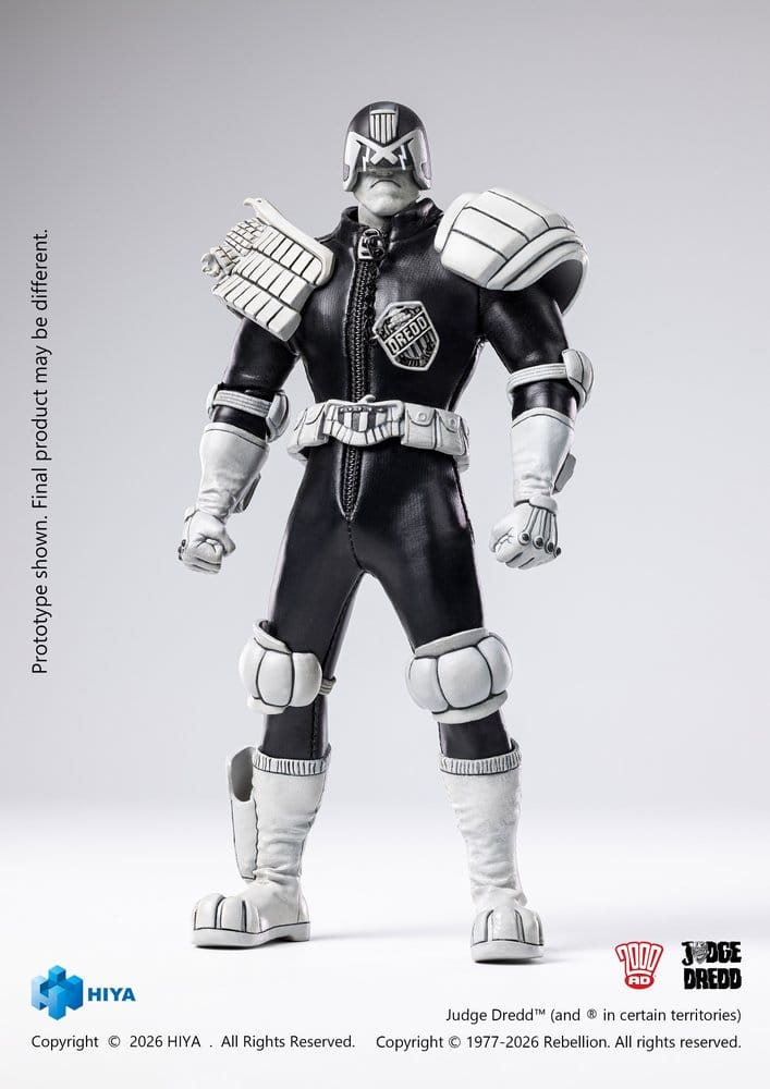 Judge Dredd Exquisite Super Actionfigur 1/12 Judge Dredd Black & White Ver. 15 cm