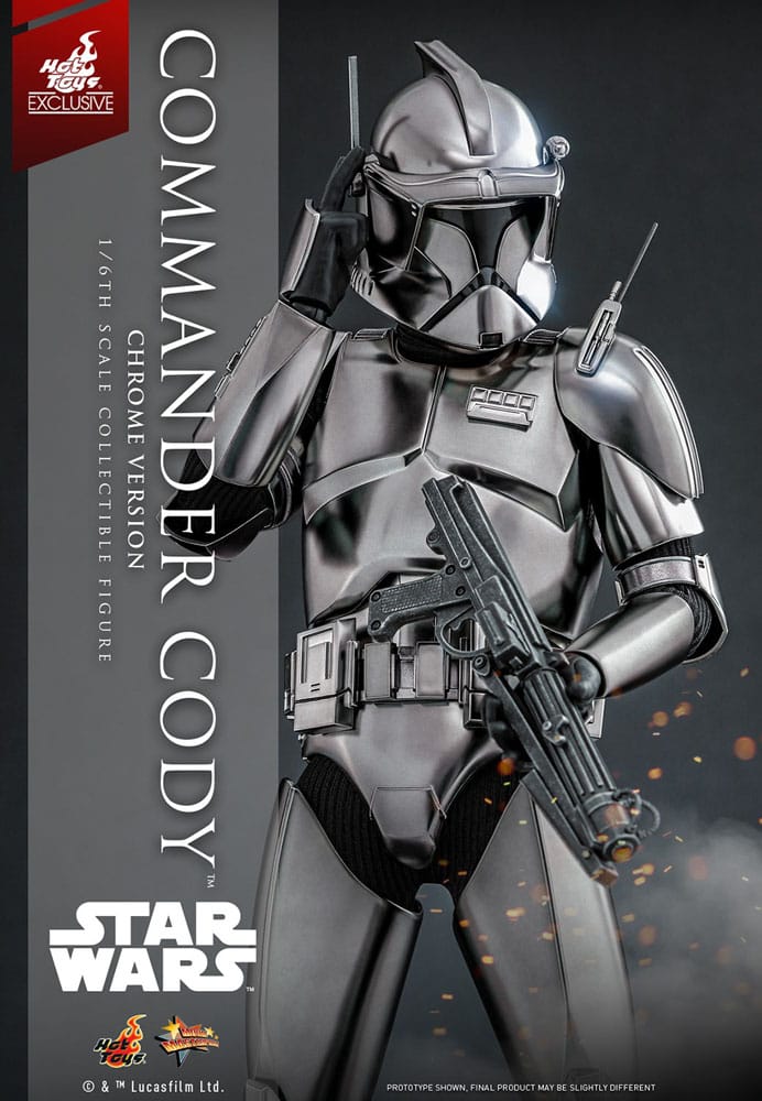 Star Wars Movie Masterpiece Actionfigur 1/6 Commander Cody (Chrome Version) Hot Toys Exclusive 30 cm