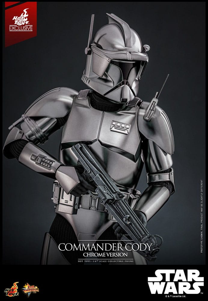 Star Wars Movie Masterpiece Actionfigur 1/6 Commander Cody (Chrome Version) Hot Toys Exclusive 30 cm