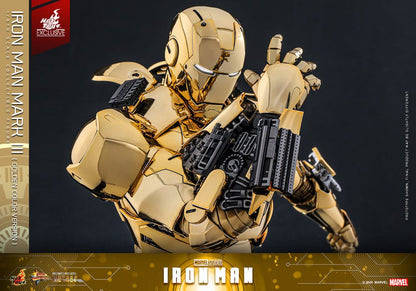 Iron Man Movie Masterpiece Diecast Actionfigur 1/6 Iron Man Mark III (Gold Color Version) Hot Toys Exclusive 33 cm