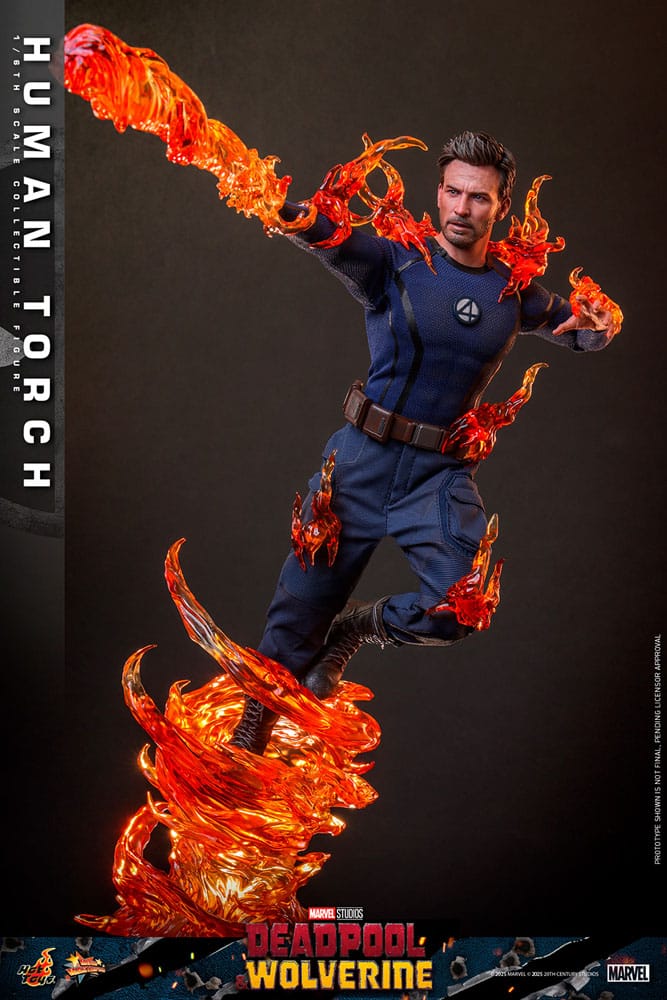 Deadpool & Wolverine Movie Masterpiece Actionfigur 1/6 Human Torch 31 cm