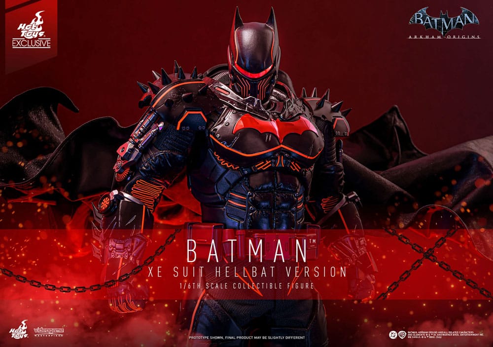 Batman Arkham Origins Videogame Masterpiece Actionfigur 1/6 XE Suit Hellbat Version Hot Toys Exclusive 33 cm