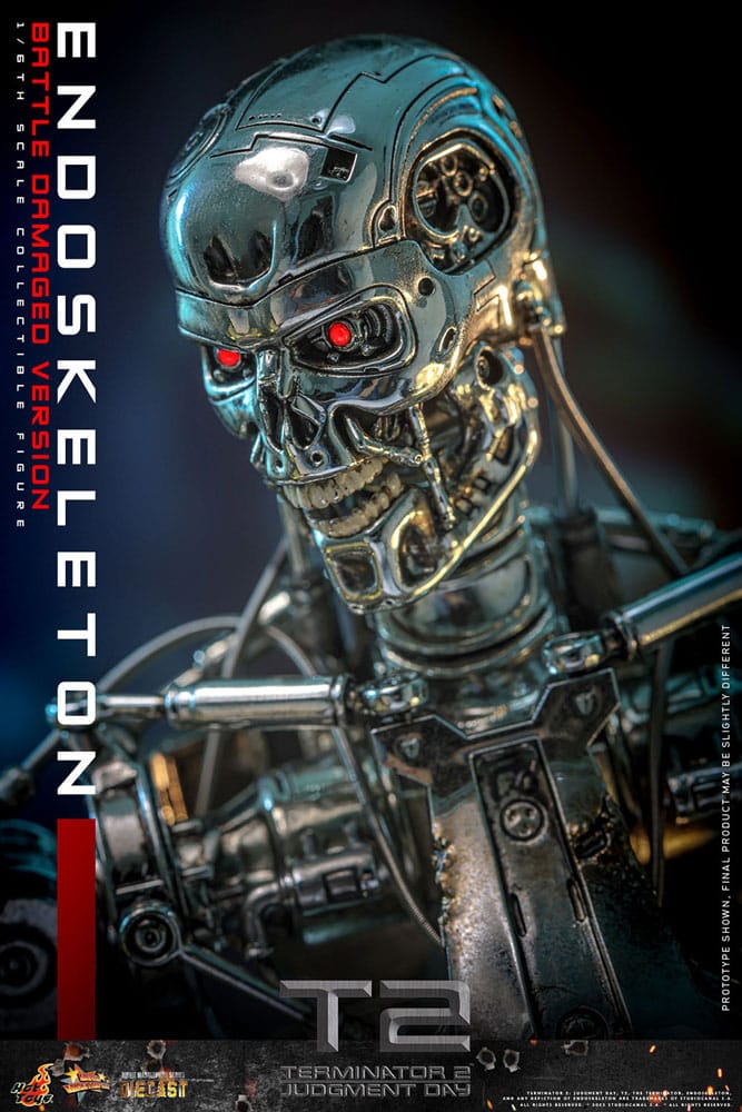 Terminator 2 Movie Masterpiece Actionfigur 1/6 Endoskelett (Battle Damaged Version) 31 cm