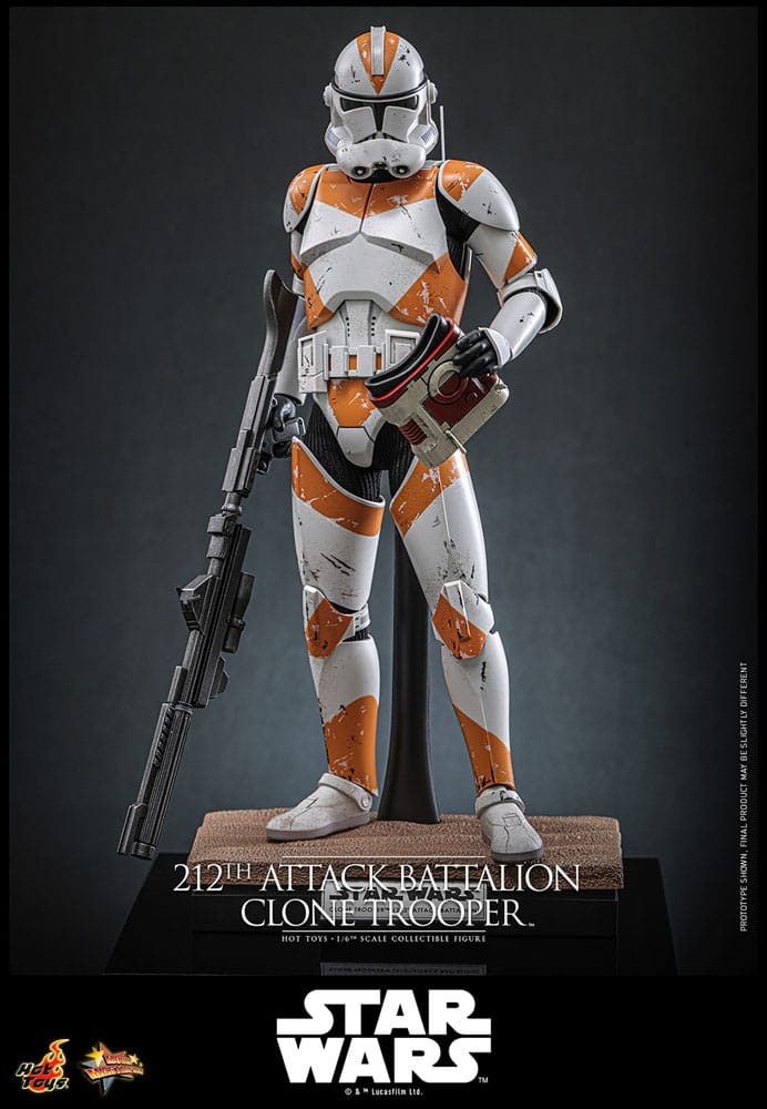 Star Wars: The Clone Wars Actionfigur 1/6 212th Attack Battalion Clone Trooper Deluxe Version 30 cm