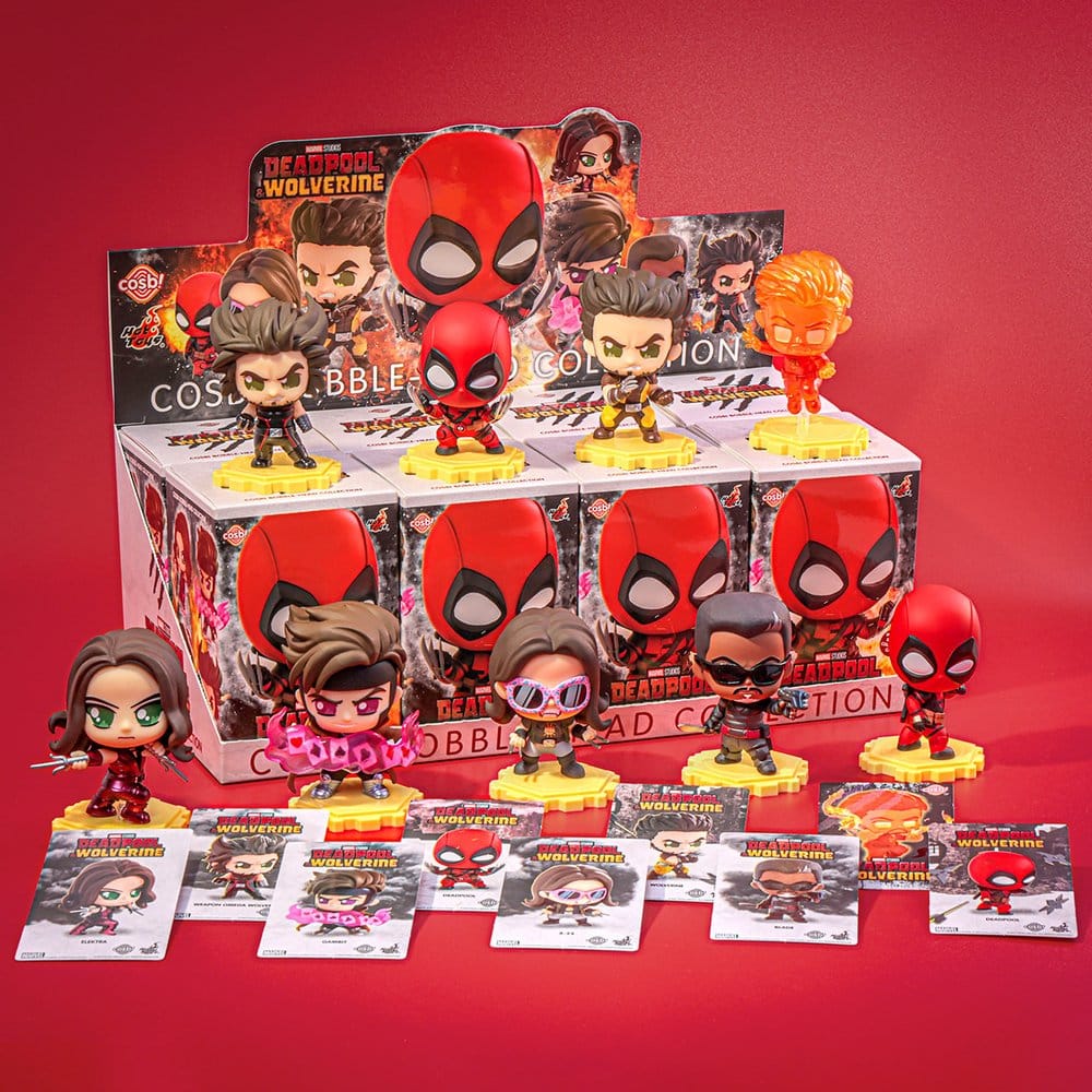 Deadpool & Wolverine Cosbi Minifiguren 9 cm Series 2 Blind Box Display (8)