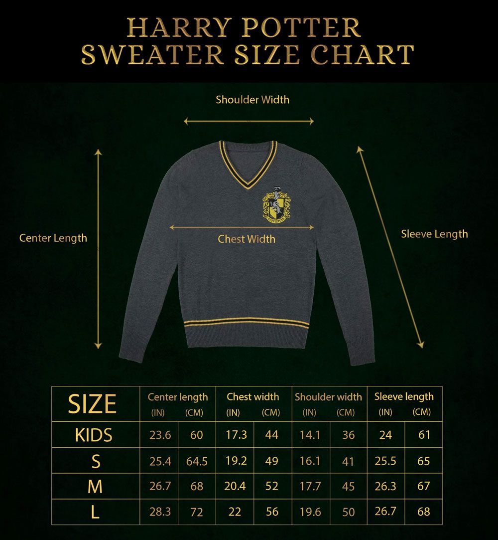 Harry Potter Strickpullover Hufflepuff Größe L
