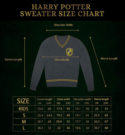 Harry Potter Strickpullover Hufflepuff Größe L
