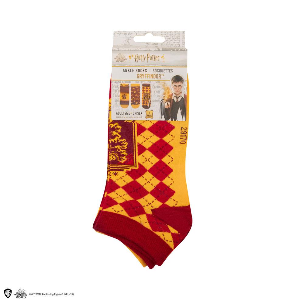 Harry Potter Knöchelsocken 3er-Pack Gryffindor