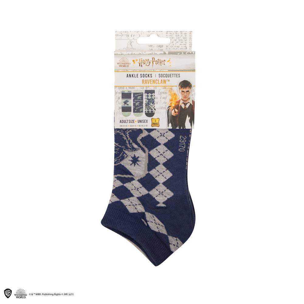 Harry Potter Knöchelsocken 3er-Pack Ravenclaw