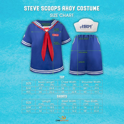 Stranger Things: Scoops Ahoy Steve Costume Größe S/M