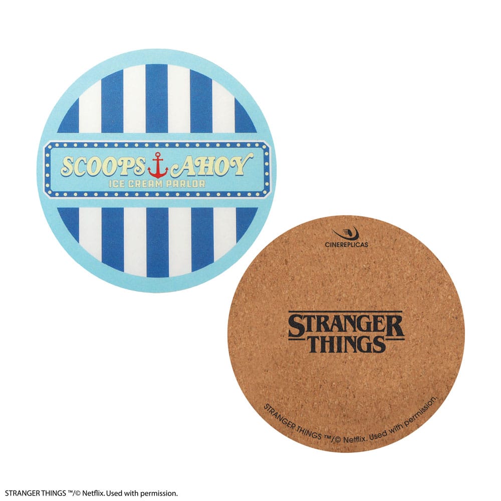Stranger Things Untersetzer Scoops Ahoy 4er-Pack