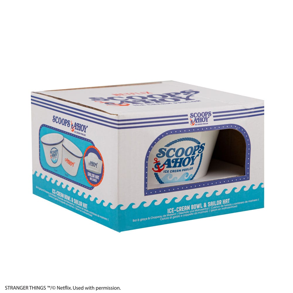 Stranger Things Eiscreme-Schüssel mit Matrosenmütze Scoops Ahoy