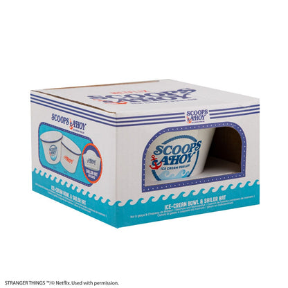 Stranger Things Eiscreme-Schüssel mit Matrosenmütze Scoops Ahoy