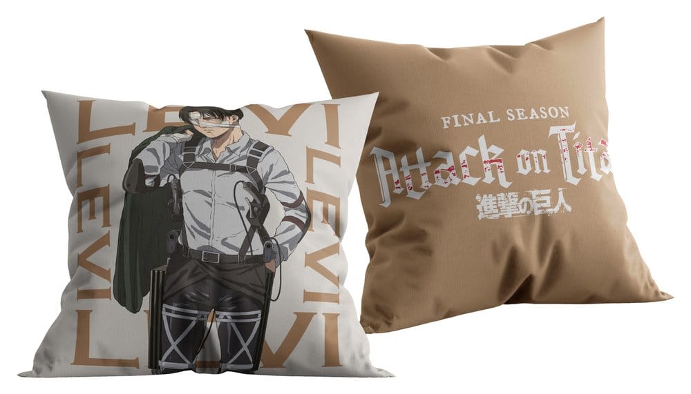 Attack on Titan (Final Season) Dekokissen Levi 40x40 cm