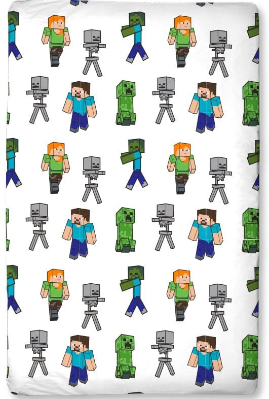 Minecraft Spannbetttuch 90 x 200 cm