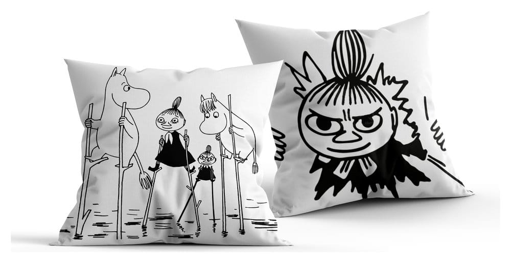 Moomin Dekokissen black & white 40 x 40 cm
