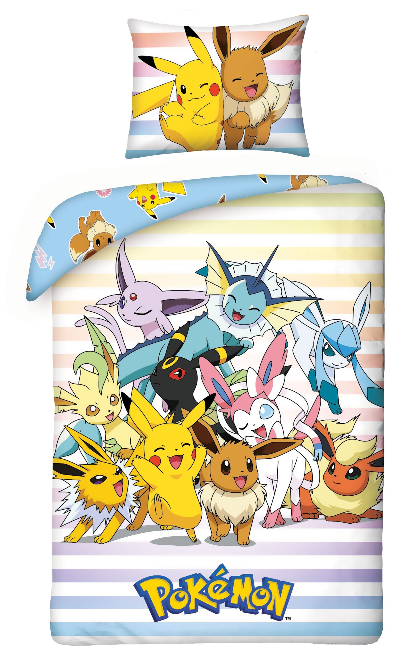 Pokémon Bettwäsche Pikachu, Evoli & Friends 135 x 200 cm / 80 x 80 cm
