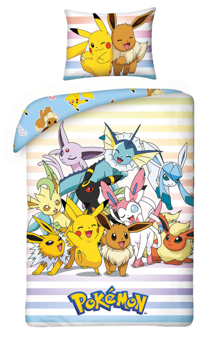 Pokémon Bettwäsche Pikachu, Evoli & Friends 135 x 200 cm / 80 x 80 cm