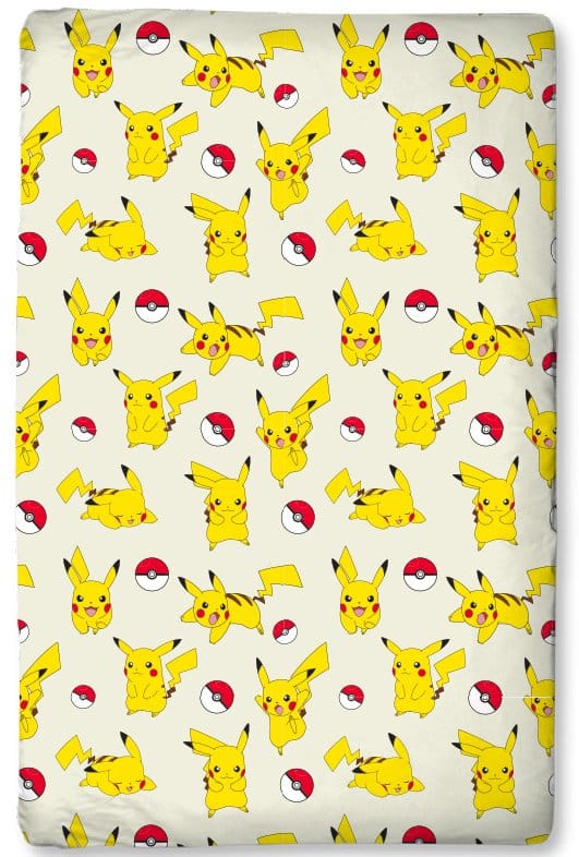 Pokémon Spannbetttuch Pikachu 90 x 200 cm