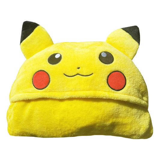 Pokémon Coral Decke mit Mütze Pikachu 120 x 150 cm