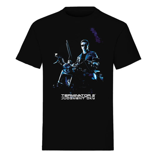 Terminator T-Shirt Bike Pose Schwarz