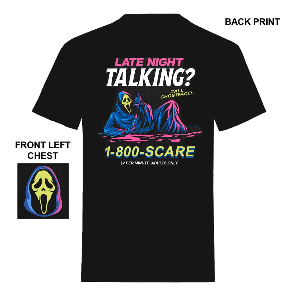 Scream - Schrei! T-Shirt Ghost Face Late Night Talking  Größe L