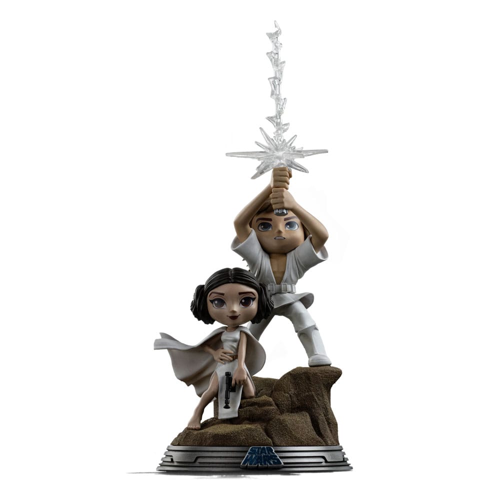 Star Wars Mini Co. PVC Figur Luke & Leia 30 cm