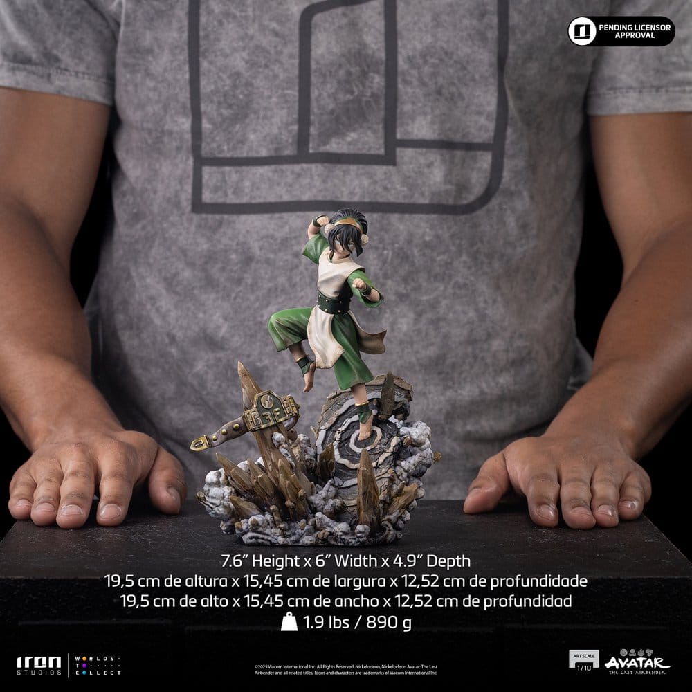Avatar - Der Herr der Elemente Art Scale Statue 1/10 Toph 20 cm