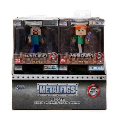 Minecraft Nano Metalfigs Diecast Minifiguren 6 cm Sortiment (12)