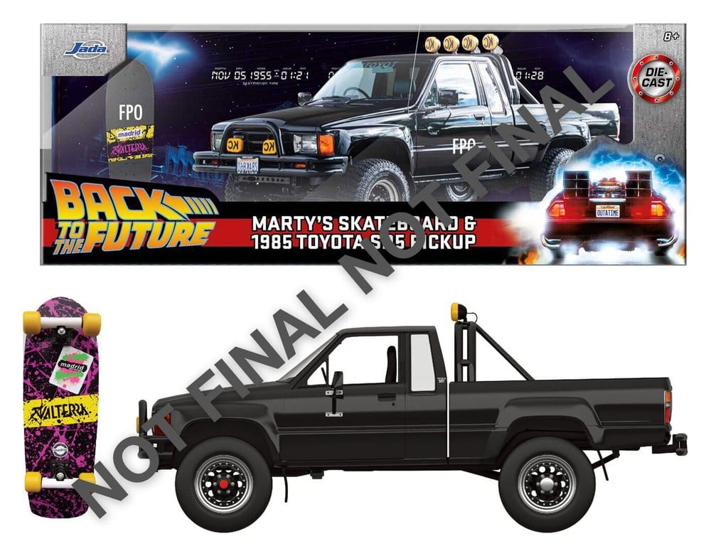 Zurück in die Zukunft Diecast Modell 1:24 Marty's Skateboard 1985 Toyota
