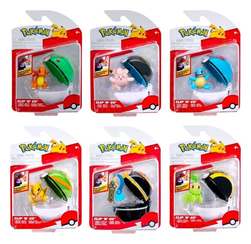 Pokémon Clip 'n' Go Minifiguren Poké Balls ver. 22 Sortiment (6)